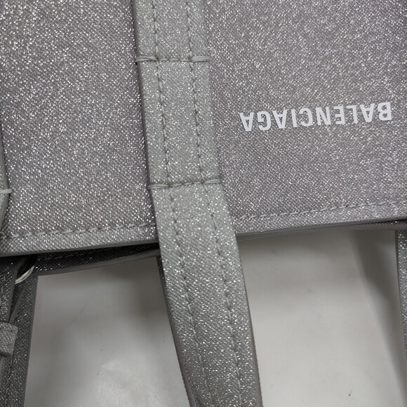 Balenciaga Hand Bag Silver Nylon #158225B57B - Picture 11 of 15